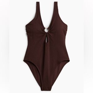 Brown One Piece Swimsuit